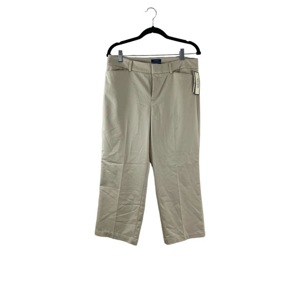 DOCKERS Pants - New Dockers Ideal Fit Mid Rise Metro Capri Stretch With Tags Size 10 Khaki